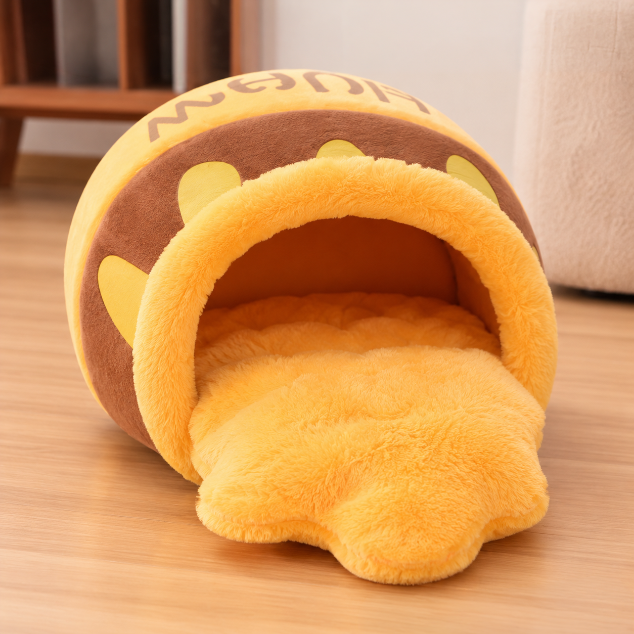 Hunny Puff™ Cozy Cat Cave Bed